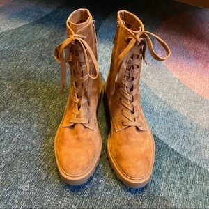 Dolce Vita Lottie Boots in Saddle Suede, Size 6.5 (fits 7)